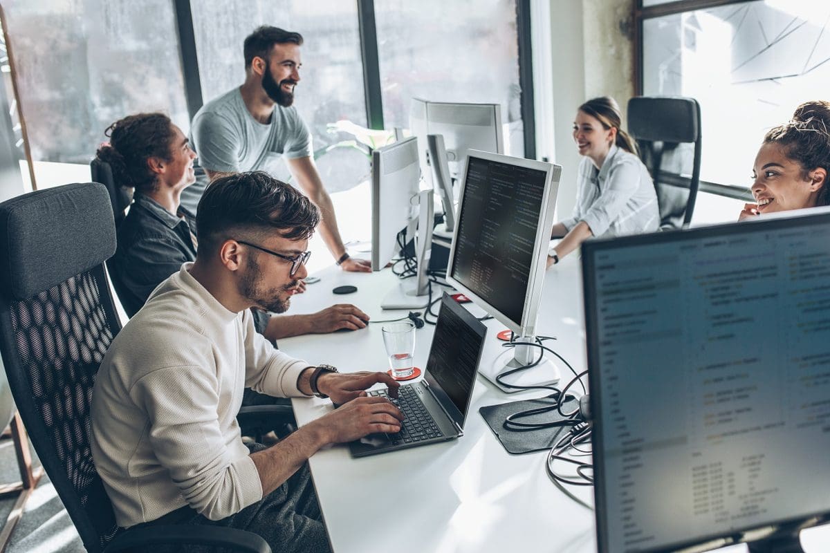 Accountants working in an office